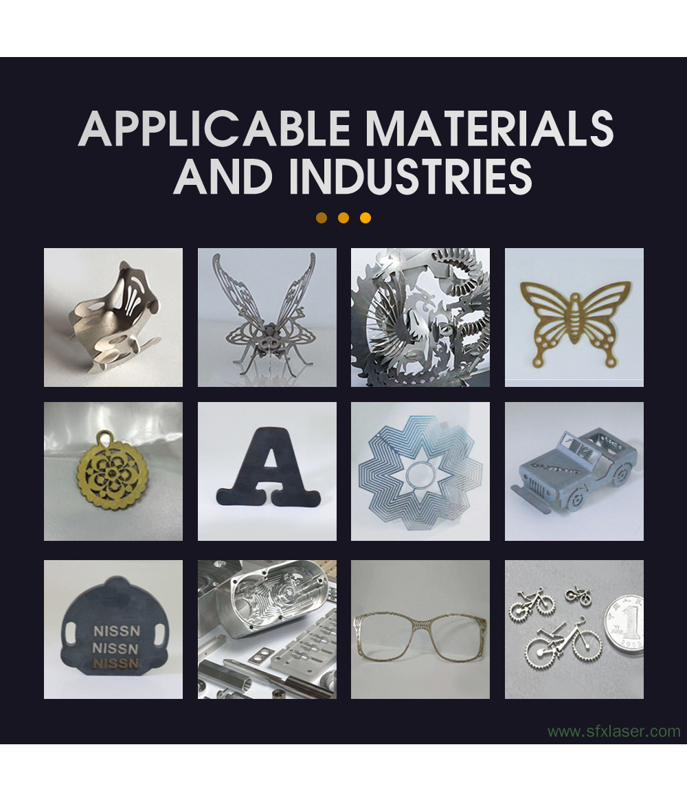 PFLC-6080 1500W/2000W/3000W High Precision Fiber Laser Cutting Machine 600*800mm (24"*32") Working Area for Gold Silver PFLC-6080 1500W/2000W/3000W High Precision Fiber Laser Cutting Machine 600*800mm (24"*32") Working Area for Gold Silver